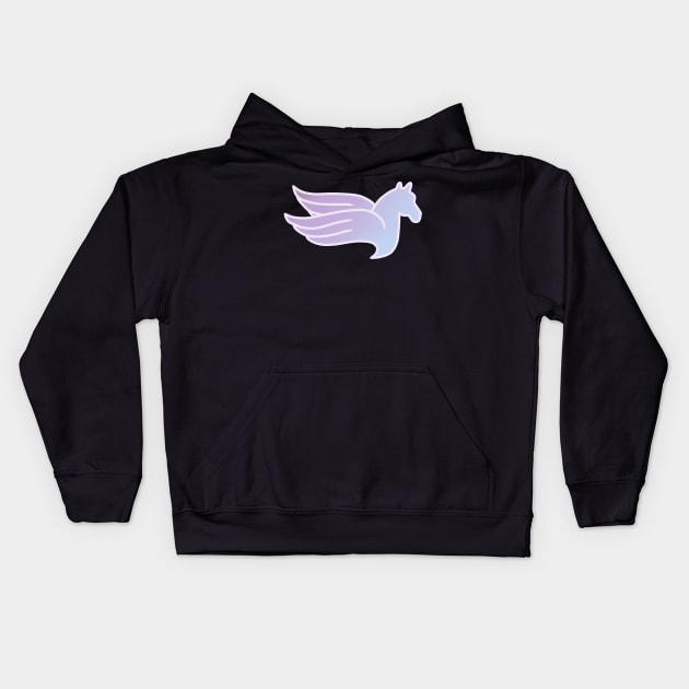 Magic of Pegasus Kids Hoodie by JessCarrsArt